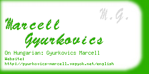 marcell gyurkovics business card